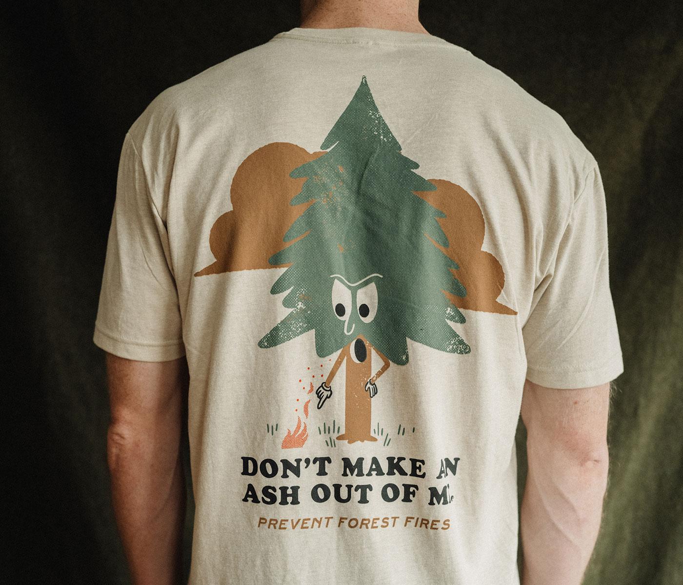 Prevent Forest Fire Graphic T-Shirt - Image 3
